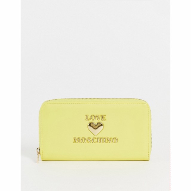 モスキーノ Love Moschino レディース 財布 Heart Logo Purse In Yellow イエロー