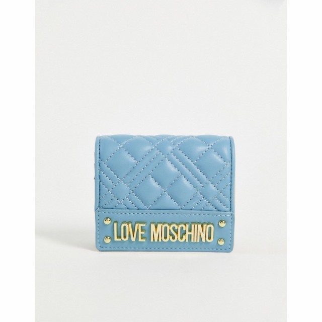 モスキーノ Love Moschino レディース 財布 Quilted Purse In Light Blue ライトブルー