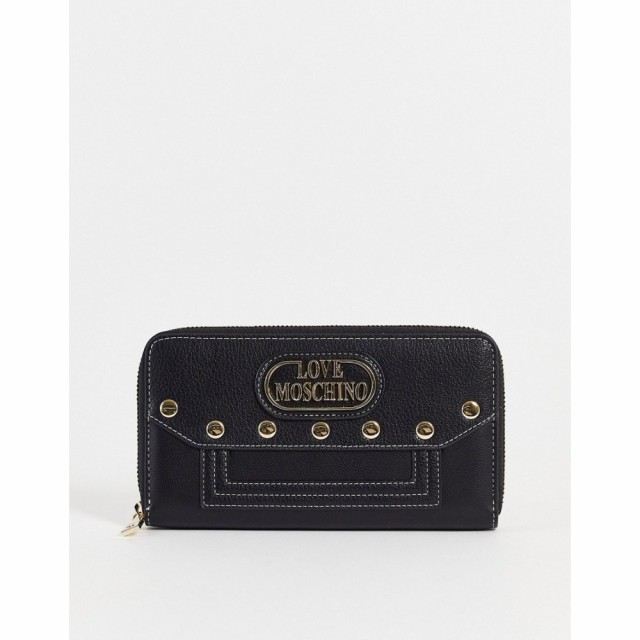 モスキーノ Love Moschino レディース 財布 Stud Purse In Black ブラック