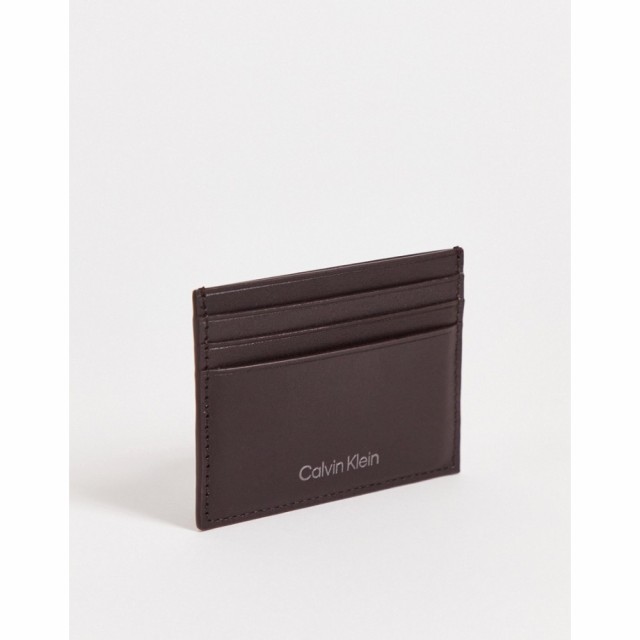 カルバンクライン Calvin Klein メンズ カードケース・名刺入れ Classic Cardholder In Brown ダークブラウン