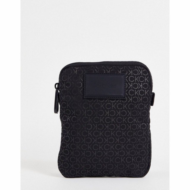 カルバンクライン Calvin Klein メンズ ショルダーバッグ バッグ All Over Monogram Crossbody In Black