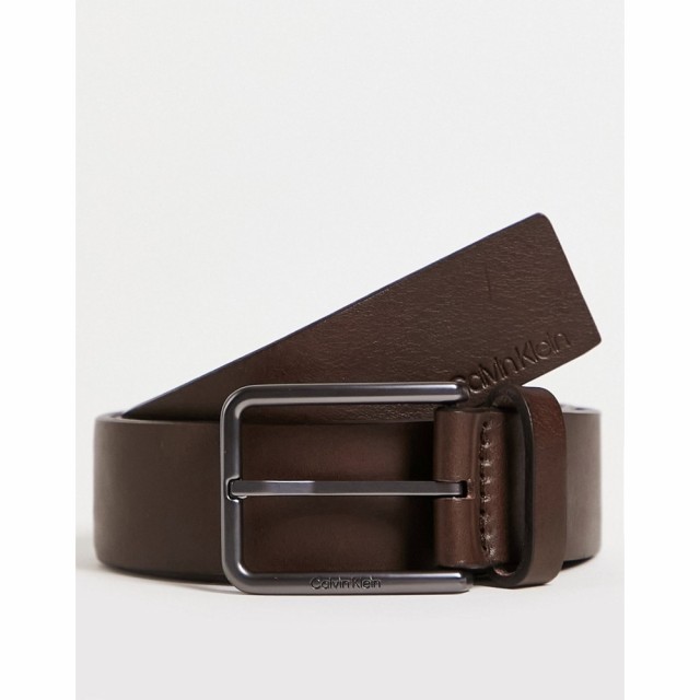 カルバンクライン Calvin Klein メンズ ベルト Classic Belt In Brown ダークブラウン