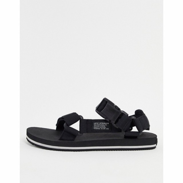 リーバイス Levis メンズ サンダル シューズ・靴 Tahoe Refresh Sandal In Black With Straps ブラック