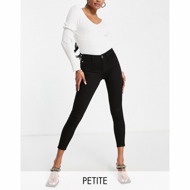 リバーアイランド River Island Petite レディース ジーンズ・デニム スキニー ボトムス・パンツ Molly Mid Rise Skinny Jeans In Black