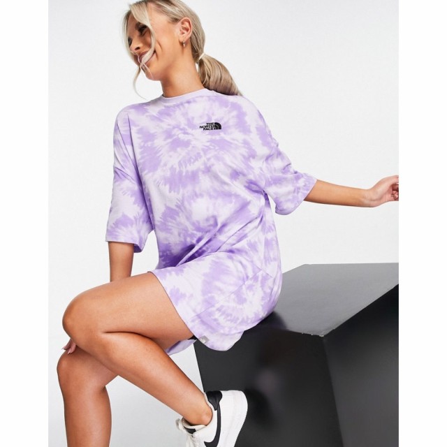 ザ ノースフェイス The North Face レディース ワンピース Tシャツワンピース T-Shirt Dress In Lilac Tie Dye Exclusive At Asos ライラ