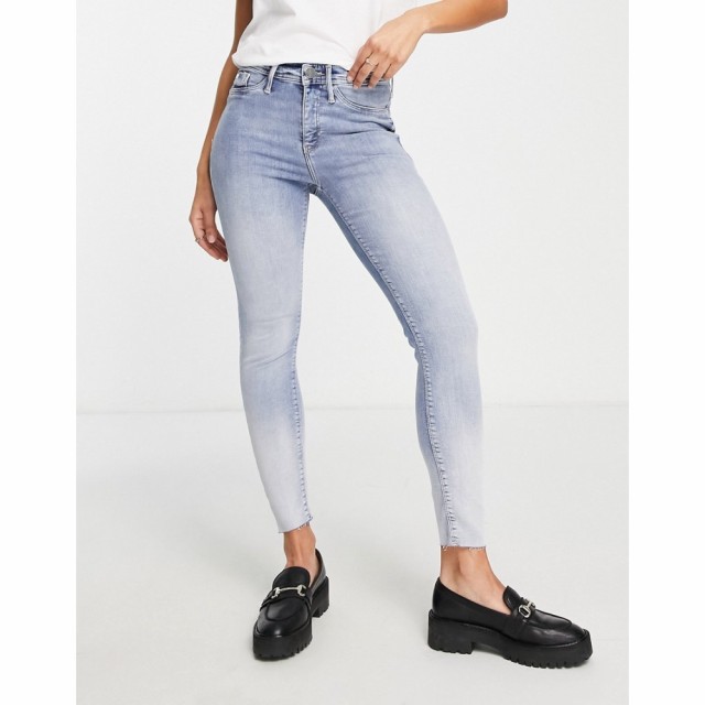 リバーアイランド River Island レディース ジーンズ・デニム スキニー ボトムス・パンツ Molly Mid Rise Two Tone Skinny Jeans In Ligh