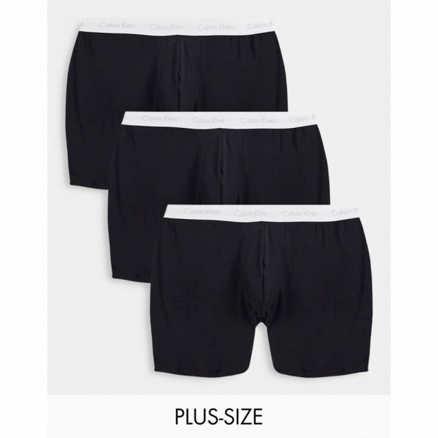 カルバンクライン Calvin Klein メンズ ボクサーパンツ 大きいサイズ インナー・下着 Big and Tall 3 Pack Cotton Stretch Boxer Brief I