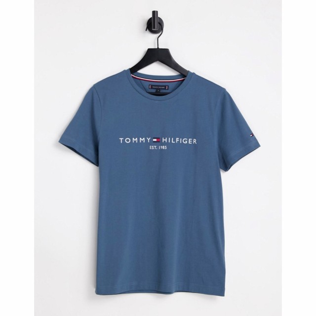 トミー ヒルフィガー Tommy Hilfiger メンズ Tシャツ トップス Flag Logo T-Shirt In Charcoal Grey チャコールグレー