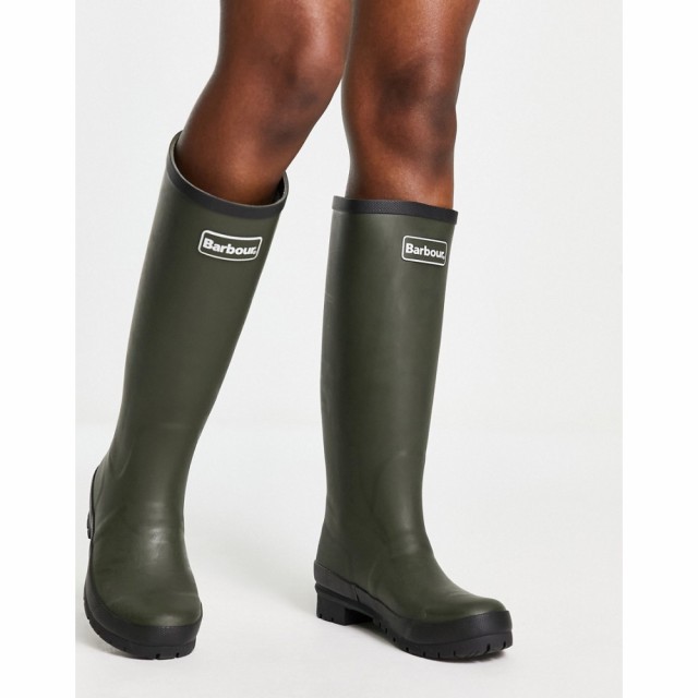 バブアー Barbour レディース レインシューズ・長靴 ウェリントンブーツ シューズ・靴 Abbey Tall Wellington Boot With Logo Detail In