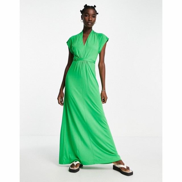 フレンチコネクション French Connection レディース ワンピース マキシ丈 ワンピース・ドレス Jersey Maxi Dress In Bright Green