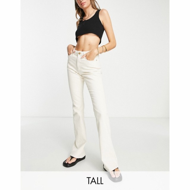 リバーアイランド River Island Tall レディース ジーンズ・デニム ボトムス・パンツ Flare Jeans In Ecru エクリュ