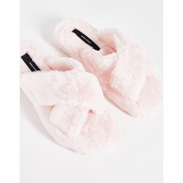 ヴェロモーダ Vero Moda レディース スリッパ シューズ・靴 Fluffy Slippers In Pink セピアローズ