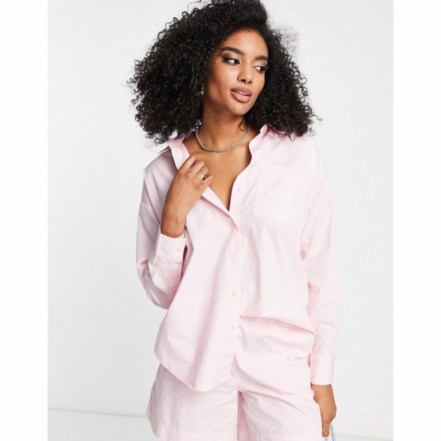 ヴェロモーダ Vero Moda レディース ブラウス・シャツ トップス Long Sleeve Boyfriend Shirt Co-Ord In Pink