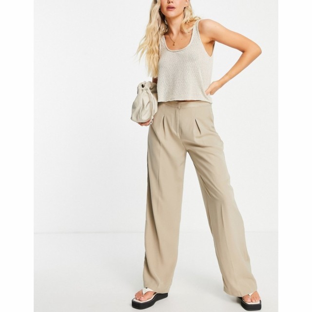 ヴェロモーダ Vero Moda レディース ボトムス・パンツ Aware Tailored Suit Trouser Co-Ord With Pleat Front In Mocha