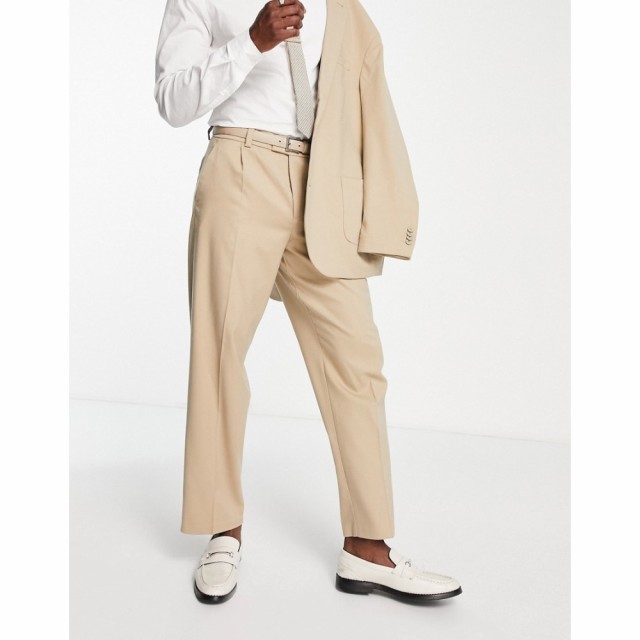 ニュールック New Look メンズ スラックス ボトムス・パンツ Relaxed Fit Suit Trouser In Tan タン