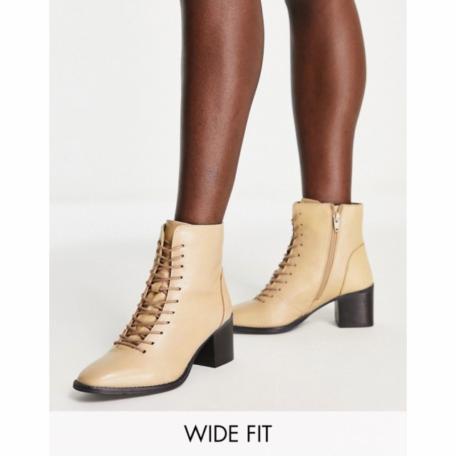 シンプリー ビー Simply Be Wide Fit レディース ブーツ レースアップブーツ シューズ・靴 Simply Be Extra Wide Fit Lace Up Heeled Boo