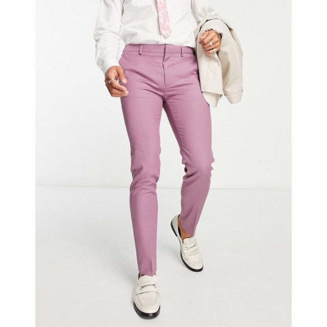 ベンシャーマン Ben Sherman メンズ スラックス スリム スキニー・スリム ボトムス・パンツ Slim Suit Trousers In Purple パープル