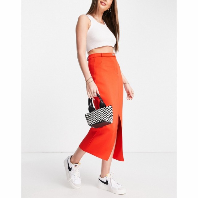 リバーアイランド River Island レディース ひざ丈スカート タイトスカート スカート Pencil Midi Skirt In Red