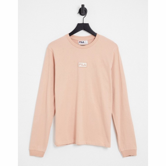 フィラ Fila メンズ 長袖Tシャツ トップス Long Sleeve T-Shirt With Logo In Pink ピンク