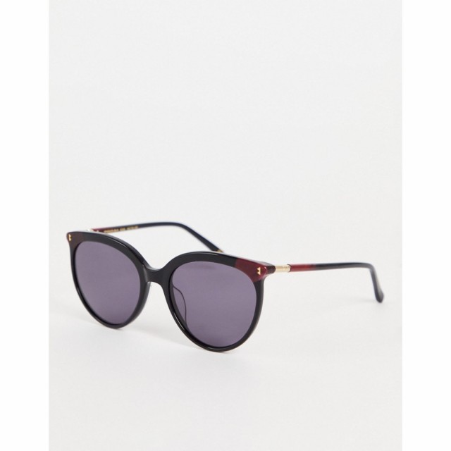 ホイッスルズ Whistles レディース メガネ・サングラス キャットアイ Slim Cat Eye Sunglasses With Metal Frame In Red And Black