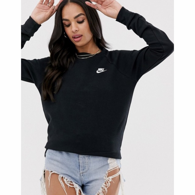 ナイキ Nike レディース スウェット・トレーナー トップス Black Essentials Crew Neck Sweatshirt ブラック