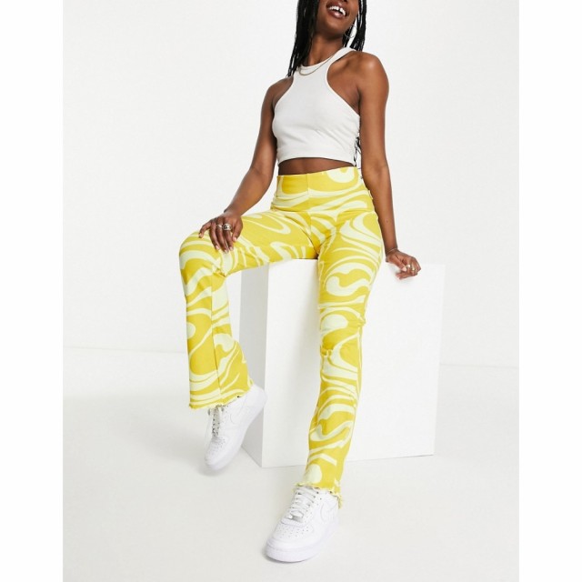 フィラ Fila レディース ボトムス・パンツ Swirl Print Flares In Yellow イエロー