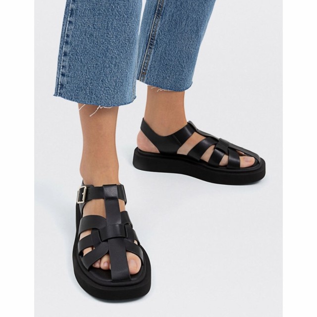 ストラディバリウス Stradivarius レディース サンダル・ミュール シューズ・靴 Chunky Sandal In Black ブラック