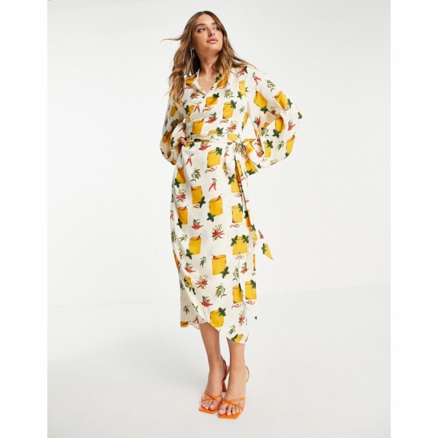 ネバーフリードレス Never Fully Dressed レディース ワンピース ラップドレス ワンピース・ドレス Zsa Zsa Picante Printed Wrap Dress