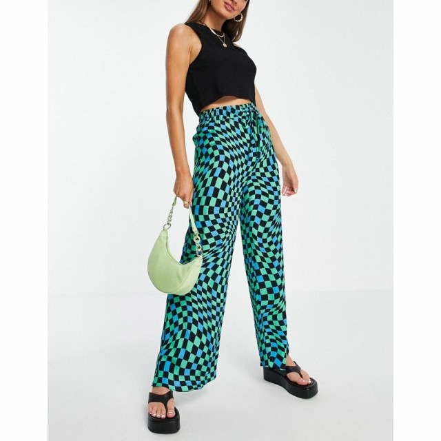 ネバーフリードレス Never Fully Dressed レディース ボトムス・パンツ チェッカーフラッグ Elissa Warped Checkerboard Trouser Co-Ord