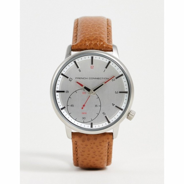 フレンチコネクション French Connection メンズ 腕時計 Real Leather Strap Watch In Light Tan ブラウン