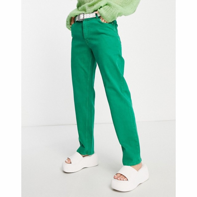 JJXX レディース ジーンズ・デニム ボトムス・パンツ Seoul Mid Waist Straight Leg Jeans In Bright Green グリーン