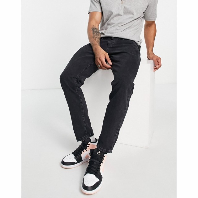 シックシルク SikSilk メンズ ジーンズ・デニム ボトムス・パンツ Siksilk Straight Leg Denim Jeans In Black ブラック