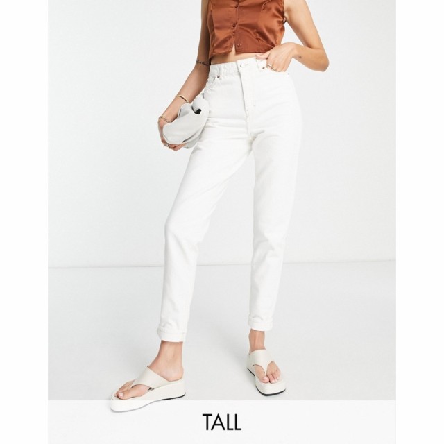 トップショップ Topshop Tall レディース ジーンズ・デニム ボトムス・パンツ Mom Organic Cotton Jean In White ホワイト