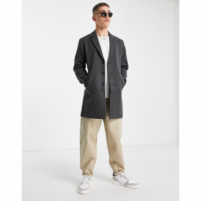 ジャック アンド ジョーンズ Jack and Jones メンズ コート アウター Classic Smart Coat In Dark Grey グレー