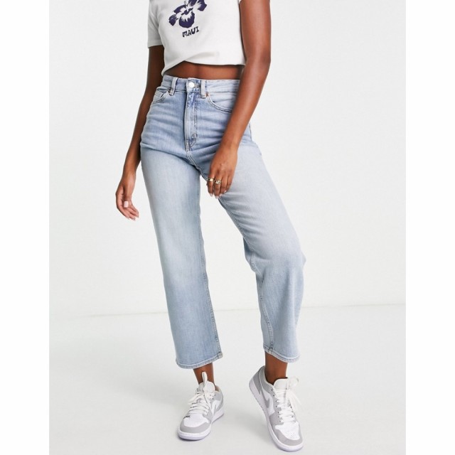 モンキ Monki レディース ジーンズ・デニム ボトムス・パンツ Zami Organic Cotton Straight Leg Jeans In Bleach Wash ブリーチブルー