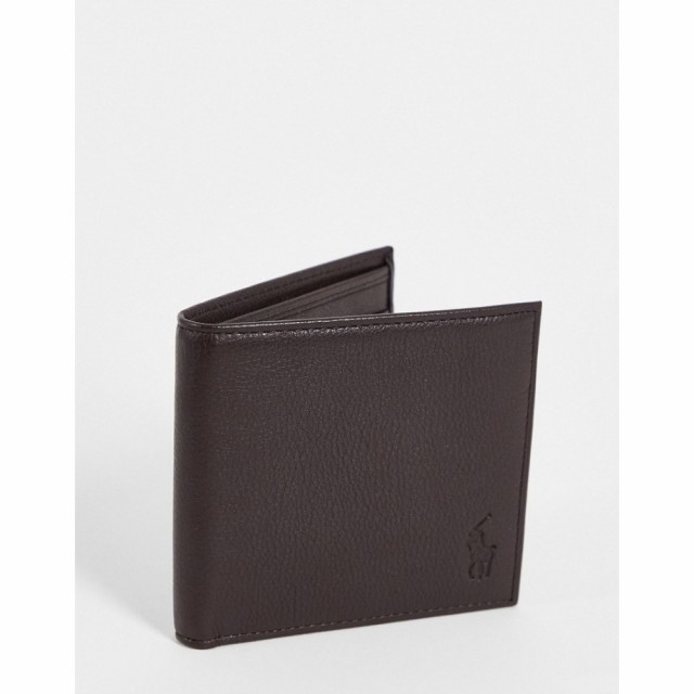 ラルフ ローレン Polo Ralph Lauren メンズ 財布 二つ折り Leather Billfold Wallet In Brown ブラウン