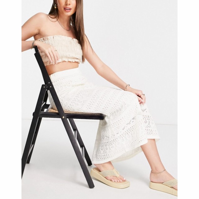 ホイッスルズ Whistles レディース ひざ丈スカート スカート Crochet Midi Skirt In Ivory アイボリー