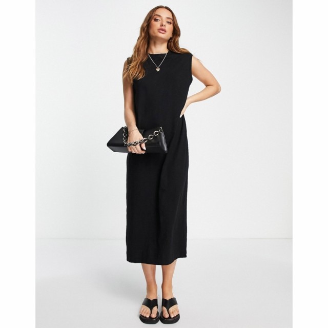 ホイッスルズ Whistles レディース ワンピース ミドル丈 ワンピース・ドレス Easy Minimal Jersey Midi Dress In Black ブラック