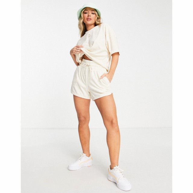 プーマ Puma レディース ショートパンツ ボトムス・パンツ Classics Towelling Shorts In Off White オフホワイト