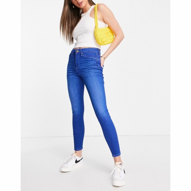 リバーアイランド River Island レディース ジーンズ・デニム スキニー ボトムス・パンツ Molly Mid Rise Sculpt Skinny Jean In Blue