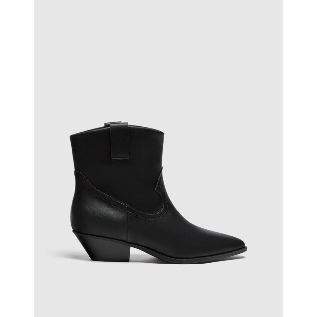 プルandベアー PullandBear レディース ブーツ ショートブーツ ウエスタンブーツ ウェスタンブーツ Cowboy Western Heeled Ankle Boots I