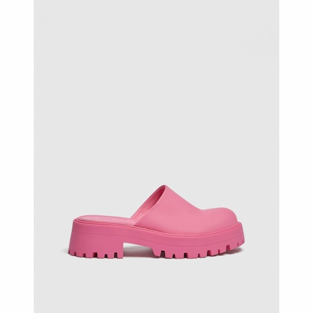 プルandベアー PullandBear レディース クロッグ シューズ・靴 Chunky Clog Mule In Pink ピンク