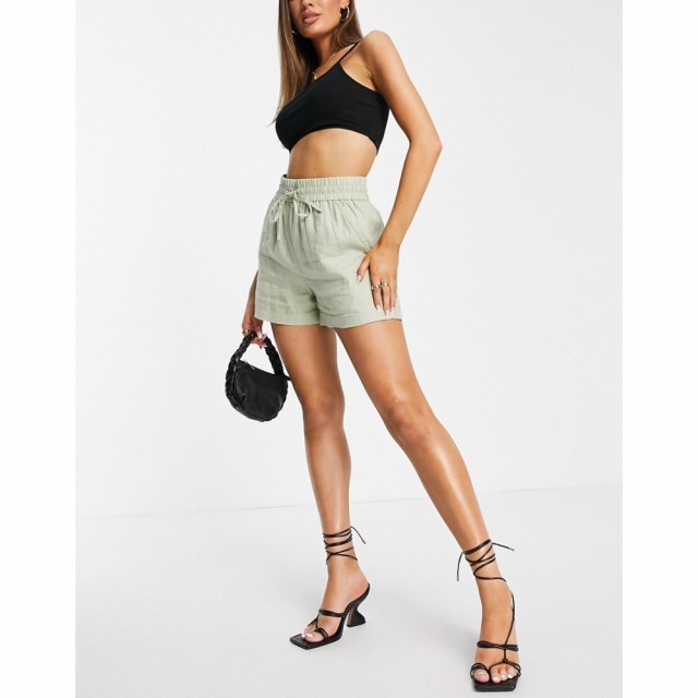 アンドアザーストーリーズ and Other Stories レディース ショートパンツ ボトムス・パンツ Drawstring Waist Shorts In Dusty Green ダ