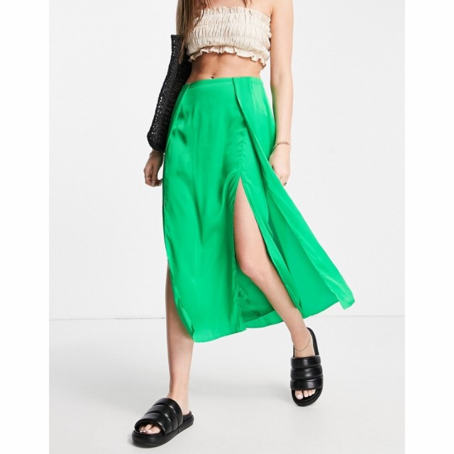 フレンチコネクション French Connection レディース スカート スリップスカート Satin Slip Skirt In Light Green