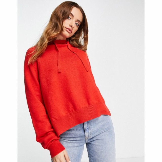 フレンチコネクション French Connection レディース パーカー トップス Lina Vhari Hoodie In Red レッド