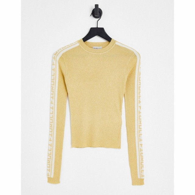 フィオルッチ Fiorucci レディース ニット・セーター トップス Rib Logo Sweater In Gold ゴールド