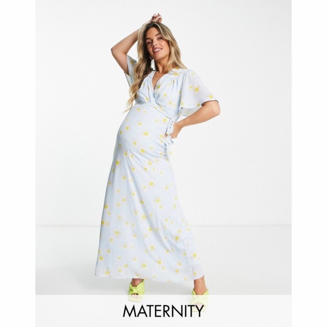 ツイストワンダー Twisted Wunder Maternity レディース ワンピース ラップドレス ミドル丈 ワンピース・ドレス Wrap Front Midi Dress I