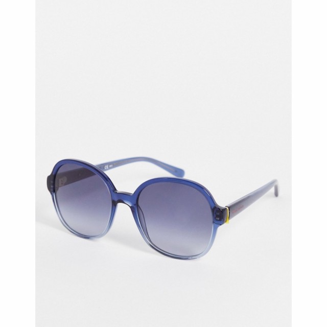 トミー ヒルフィガー Tommy Hilfiger レディース メガネ・サングラス ラウンド Round Sunglasses In Blue ブルー