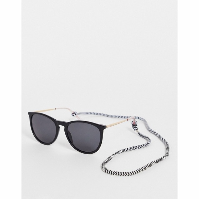 ミッソーニ M Missoni レディース メガネ・サングラス ラウンド Classic Round Sunglasses In Black And Gold ブラック