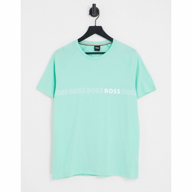 ヒューゴ ボス BOSS Bodywear メンズ Tシャツ トップス Boss Bodywear Swim T-Shirt In Green グリーン